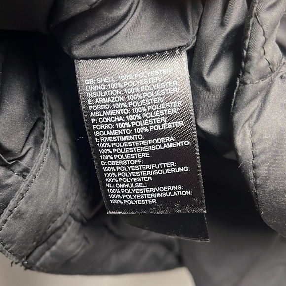 The North Face Quilted Jacket sz XS dark gray - Picture 6 of 8